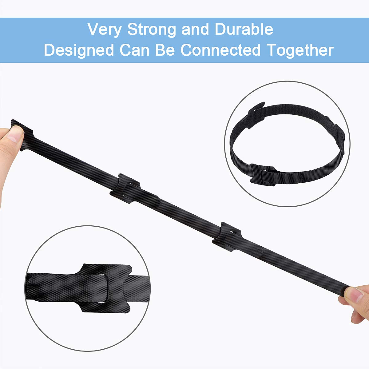 Xyvarnexis 60 PCS 6 Inches Reusable Cable Ties